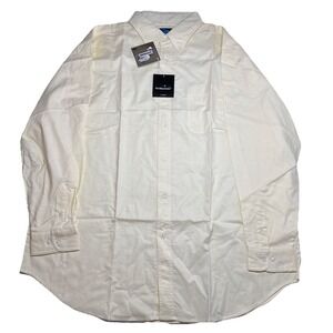 Tri Mountain Mens  New 2XL Yellow Button Down Shirt  Scothgard Protection